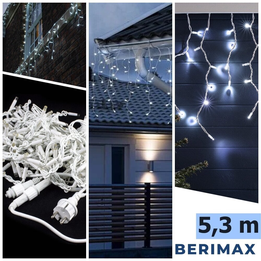Ziemassvētku virtene Berimax 100 LED, 5,3 m cena un informācija | Ziemassvētku lampiņas, LED virtenes | 220.lv