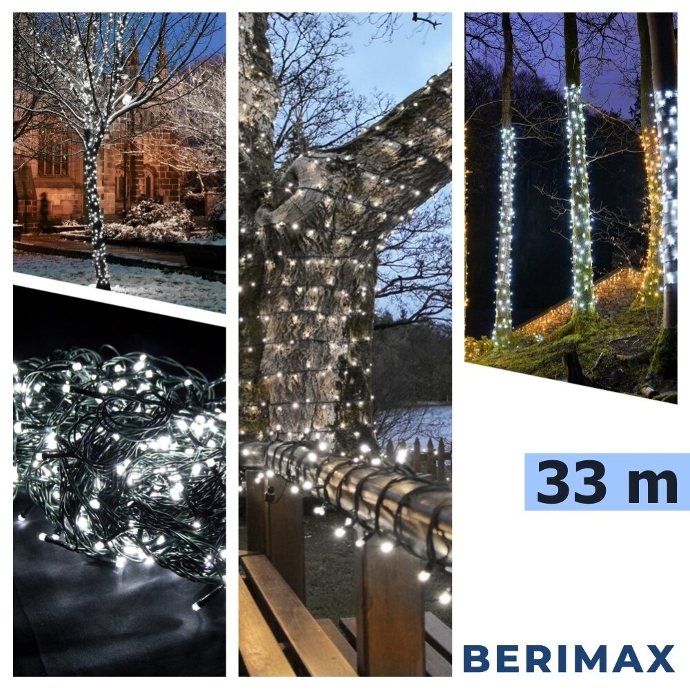 Ziemassvētku virtene Berimax 500 LED, 33,5m cena un informācija | Ziemassvētku lampiņas, LED virtenes | 220.lv