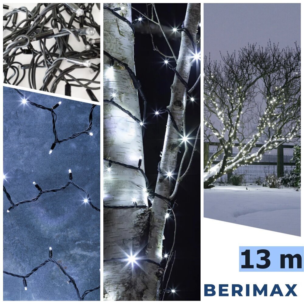 Ziemassvētku virtene Berimax 200 LED, 16m cena un informācija | Ziemassvētku lampiņas, LED virtenes | 220.lv