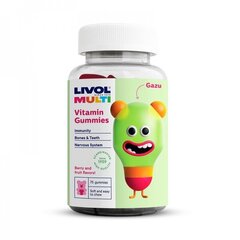 Livol Multi Vitamini Lācīši ar ogu/augļu garšu N75 цена и информация | Витамины, пищевые добавки, препараты для хорошего самочувствия | 220.lv