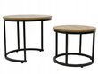 Kafijas galdiņi Kontrast SK106, 70x70x47cm, 2 gab,, brūns cena un informācija | Žurnālgaldiņi | 220.lv