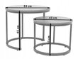 Kafijas galdiņu komplekts Kontrast SK102B, 2 gab. betons cena un informācija | Žurnālgaldiņi | 220.lv