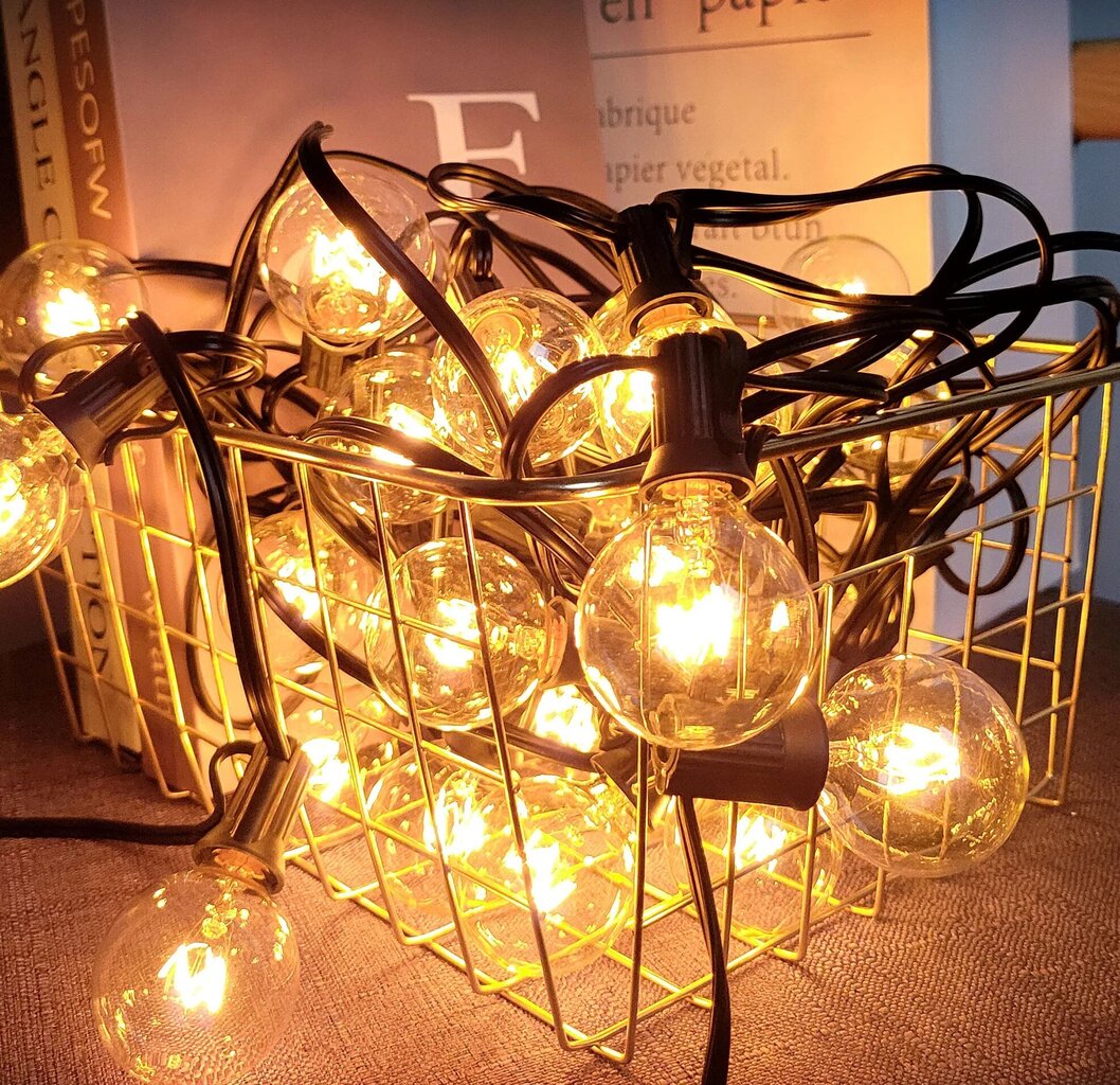 LIVMAN āra apgaismojuma lampu virtene 7,6m, 25+2 spuldzes цена и информация | Ziemassvētku lampiņas, LED virtenes | 220.lv