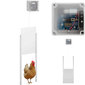 Automātisks vistu kūts durvju atloks ar gaismas sensoru, ar akumulatoru darbināms LCD cena un informācija | Preces lauksaimniecības dzīvniekiem | 220.lv