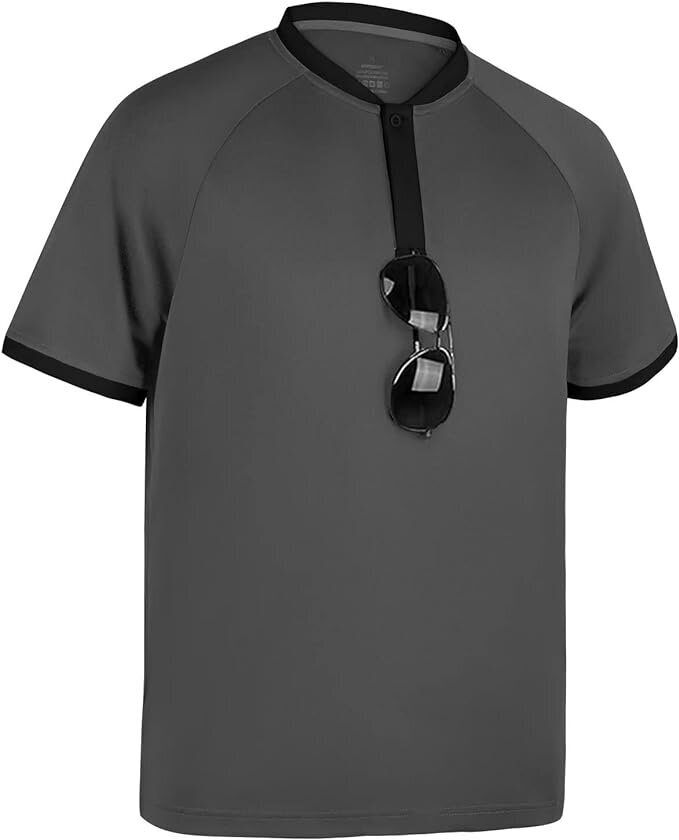 Vīriešu polo krekls HMIYA, tumši pelēks цена и информация | Vīriešu krekli | 220.lv