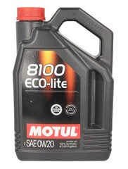 Motul 8100 Eco-lite 0W20 motoreļļa, 4L cena un informācija | Motoreļļas | 220.lv