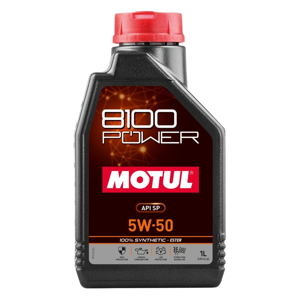 Motul Power 5w50 motoreļļa, 1L cena un informācija | Motoreļļas | 220.lv