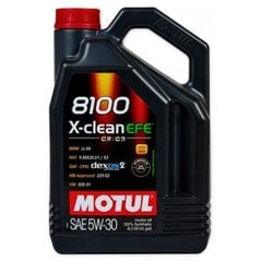 Motul 8100 X-clean EFE 5W30 motoreļļa, 4L цена и информация | Моторное масло | 220.lv