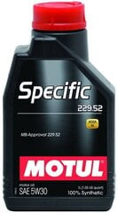 Motul Specific 229.52 5W30 motoreļļa, 1L cena un informācija | Motoreļļas | 220.lv