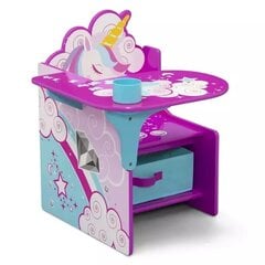 Galds ar krēslu Delta Unicorn, 58 x 52 x 59 cm цена и информация | Детские столы и стулья | 220.lv