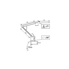 Lampa Heron LED W cena un informācija | Galda lampas | 220.lv