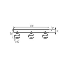 Lampa Kanlux GALOBA EL-3I B цена и информация | Потолочные светильники | 220.lv