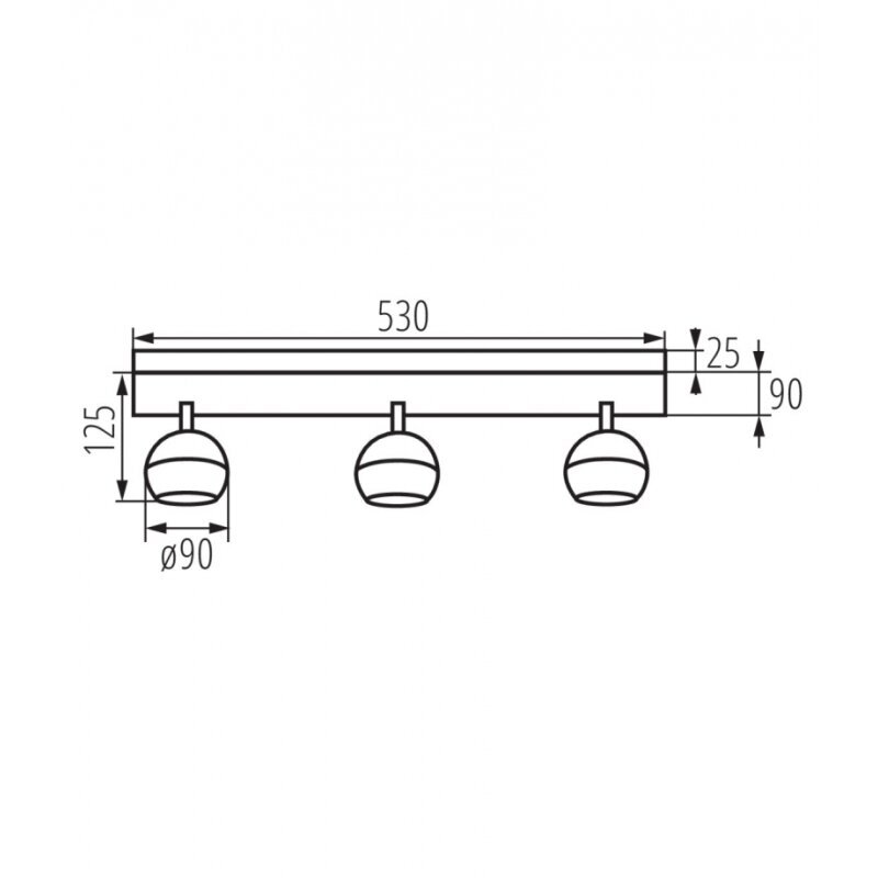 Lampa Kanlux GALOBA EL-3I W cena un informācija | Griestu lampas | 220.lv