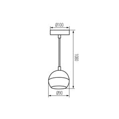 Piekaramā lampa Kanlux GALOBA C 1XGU10 B цена и информация | Люстры | 220.lv