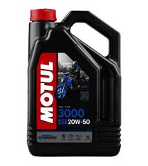 Масло MOTUL 3000 4T 20W50 4л (107319) цена и информация | Мото масла | 220.lv