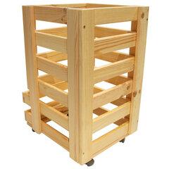 Деревянный ящик для хранения овощей, 30х37х51 см. цена и информация | Ящики для вещей | 220.lv