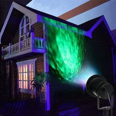 Влагозащищенный лазерный проектор для сада и дома / IP65 / 4 Вт / RGBW - многоцветный + белый цена и информация | Праздничные декорации | 220.lv