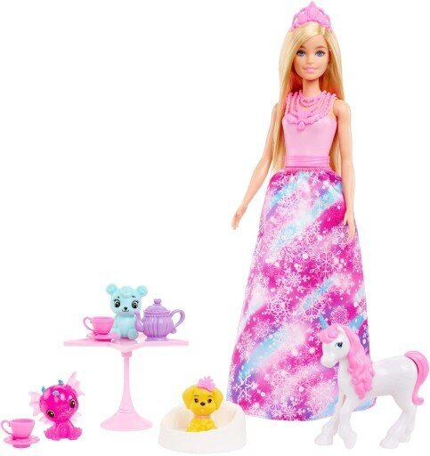 Adventes kalendārs Barbie Dreamtopia/Styling Head Barbie cena un informācija | Rotaļlietas meitenēm | 220.lv