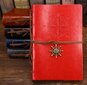 Retro stila dienasgrāmata, sarkana, A6 cena un informācija | Burtnīcas un papīra preces | 220.lv