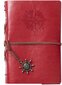 Retro stila dienasgrāmata, sarkana, A5 cena un informācija | Burtnīcas un papīra preces | 220.lv