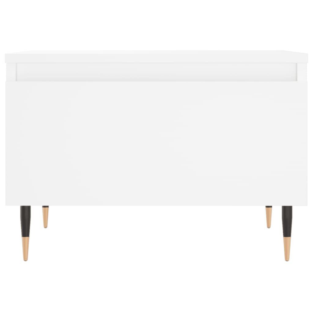 Kafijas galdiņš vidaXL, 50x46x35 cm, balts cena un informācija | Žurnālgaldiņi | 220.lv