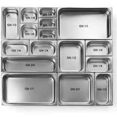 Контейнер GN 1/4 HACCP, HENDI, 1,8 л цена и информация | Посуда для хранения еды | 220.lv