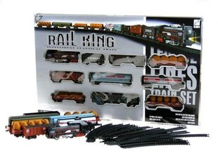 Железнодорожный набор Rail King, 150 см цена и информация | Конструктор автомобилей игрушки для мальчиков | 220.lv