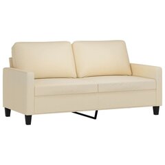Divvietīgs dīvāns vidaXL, 140 cm, smilšu цена и информация | Диваны | 220.lv