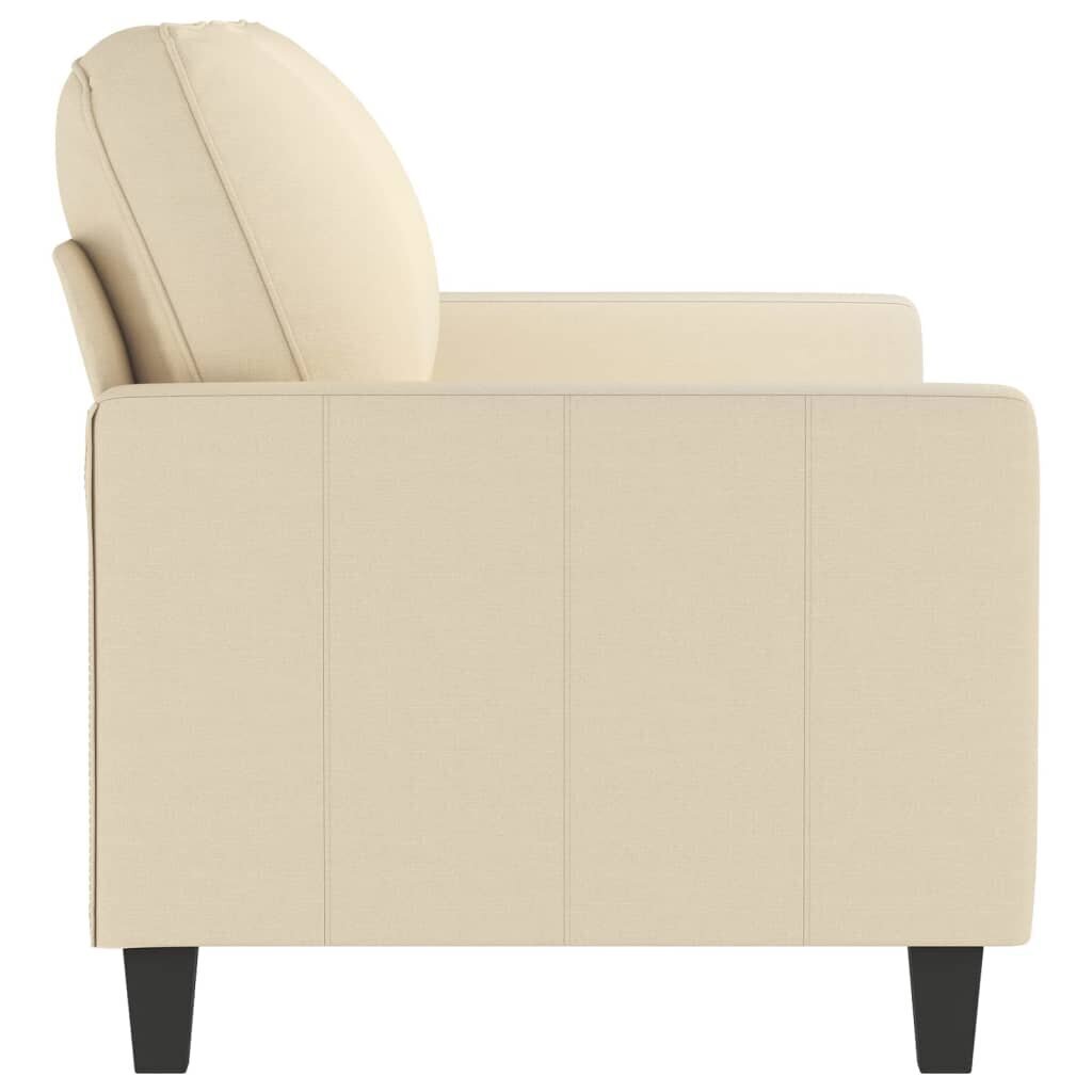 Divvietīgs dīvāns vidaXL, 140 cm, smilšu cena un informācija | Dīvāni | 220.lv
