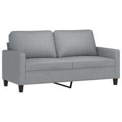Divvietīgs dīvāns vidaXL, 140 cm, pelēks цена и информация | Диваны | 220.lv