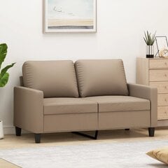 Divvietīgs dīvāns vidaXL, 120 cm, brūns cena un informācija | Dīvāni | 220.lv