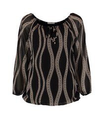 Hailys женская блузка Nellie Top*22, черный/розовый 4067218542438 цена и информация | Женские блузки, рубашки | 220.lv