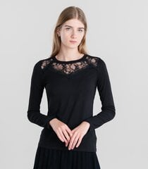 Sieviešu džemperis Hailys, melns cena un informācija | Sieviešu džemperi | 220.lv
