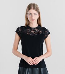 Hailys женская блузка Nellie Top*22, черный/розовый 4067218542438 цена и информация | Женские блузки, рубашки | 220.lv