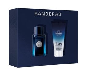 Dāvanu komplekts Antonio Banderas The Icon vīriešiem: tualetes ūdens EDT, 50 ml + balzams pēc skūšanās, 75 ml cena un informācija | Vīriešu smaržas | 220.lv