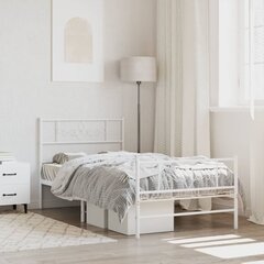 Каркас кровати, 100x200 см, белый цена и информация | Кровати | 220.lv