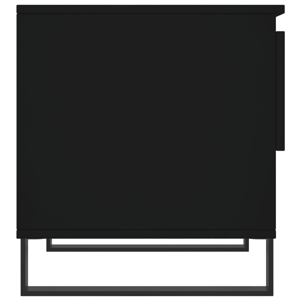 Kafijas galdiņš vidaXL, 50x46x50 cm, melns цена и информация | Žurnālgaldiņi | 220.lv