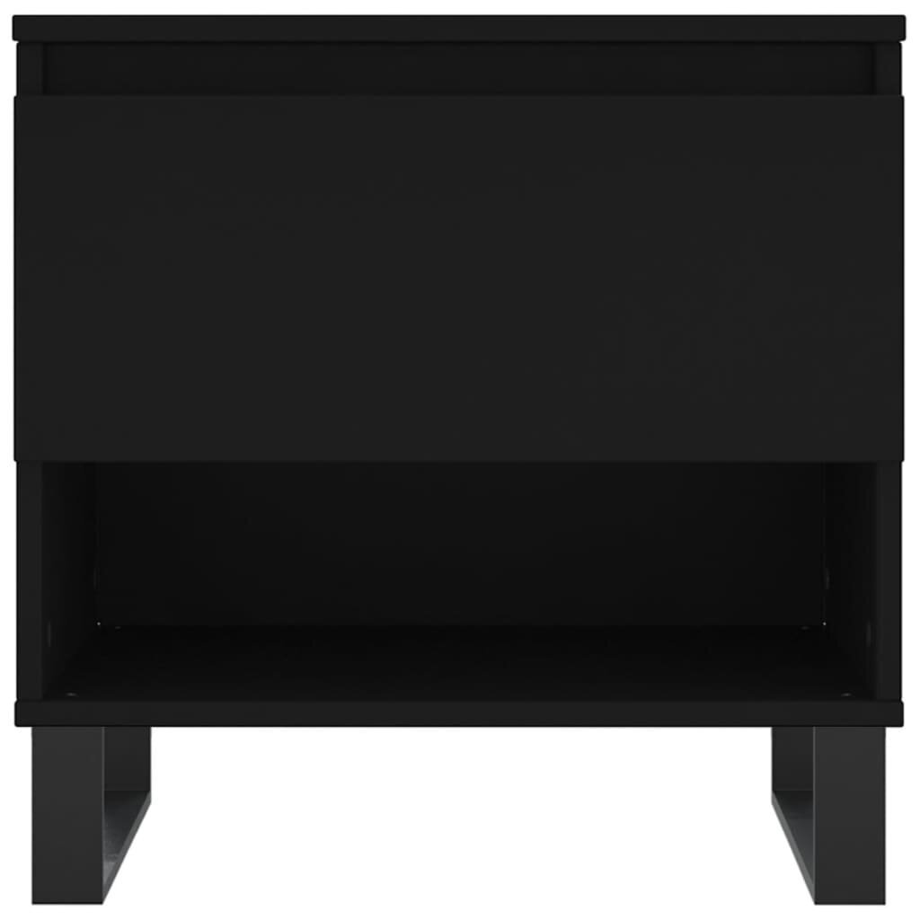 Kafijas galdiņš vidaXL, 50x46x50 cm, melns цена и информация | Žurnālgaldiņi | 220.lv