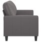 Divvietīgs dīvāns vidaXL, 140 cm, pelēks цена и информация | Dīvāni | 220.lv