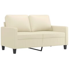 Divvietīgs dīvāns vidaXL, 120 cm, smilšu cena un informācija | Dīvāni | 220.lv