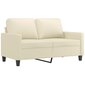 Divvietīgs dīvāns vidaXL, 120 cm, smilšu cena un informācija | Dīvāni | 220.lv