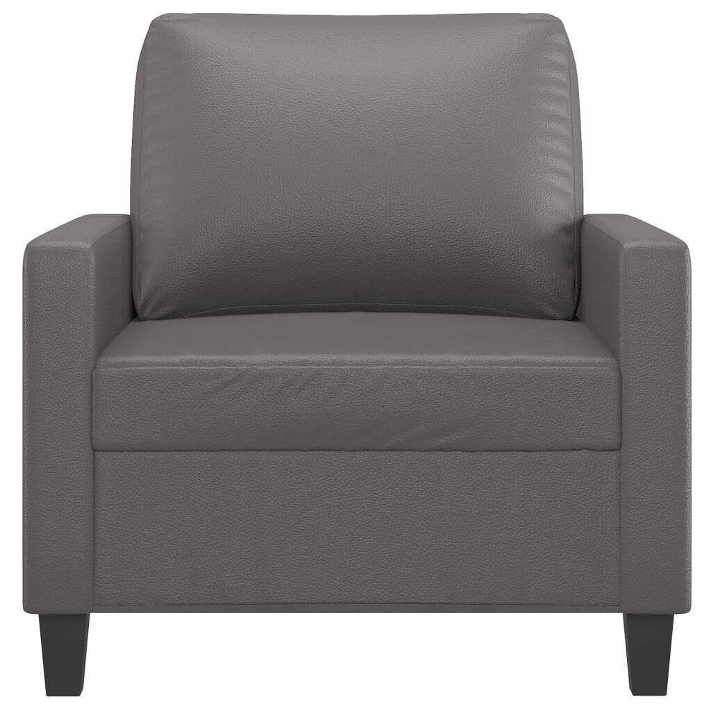 Atpūtas krēsls vidaXL, 60 cm, pelēks cena un informācija | Atpūtas krēsli | 220.lv
