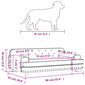 vidaXL gulta suņiem, kapučīno, 90x53x30 cm, mākslīgā āda cena un informācija | Suņu gultas, spilveni, būdas | 220.lv