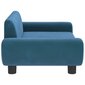 vidaXL dīvāngulta, zila, 70x45x33 cm, samts цена и информация | Suņu gultas, spilveni, būdas | 220.lv