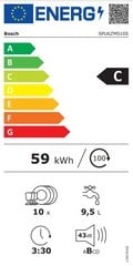 Bosch SPU6ZMS10S cena un informācija | Trauku mazgājamās mašīnas | 220.lv