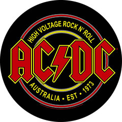 Bышивка AC/DC BACK PATCH: HIGH VOLTAGE ROCK N ROLL цена и информация | Мото принадлежности | 220.lv