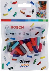 Bosch 70 tlg. Gluey līmējošās nūjas (Gluey Sticks Pop, 20x7mm, aksesuāri karstas līmes nūjai Gluey) cena un informācija | Bosch Citas auto preces | 220.lv