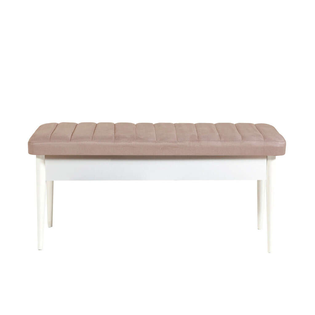 Krēsls Asir, 110x48x40cm, balta/rozā krāsā cena un informācija | Sēžammaisi, pufi | 220.lv