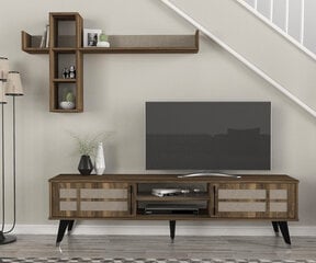 TV bloks Asir, 180x49,2x35cm, brūns cena un informācija | TV galdiņi | 220.lv