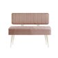 Krēsls Asir, 110x85x36cm, rozā/balts cena un informācija | Sēžammaisi, pufi | 220.lv